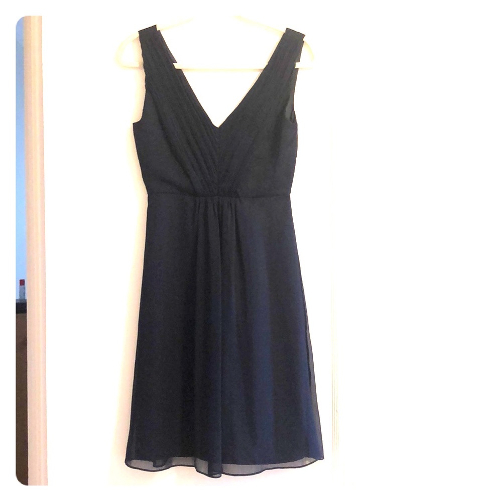 J. Crew Factory Navy Crepe A-Line dress size 0